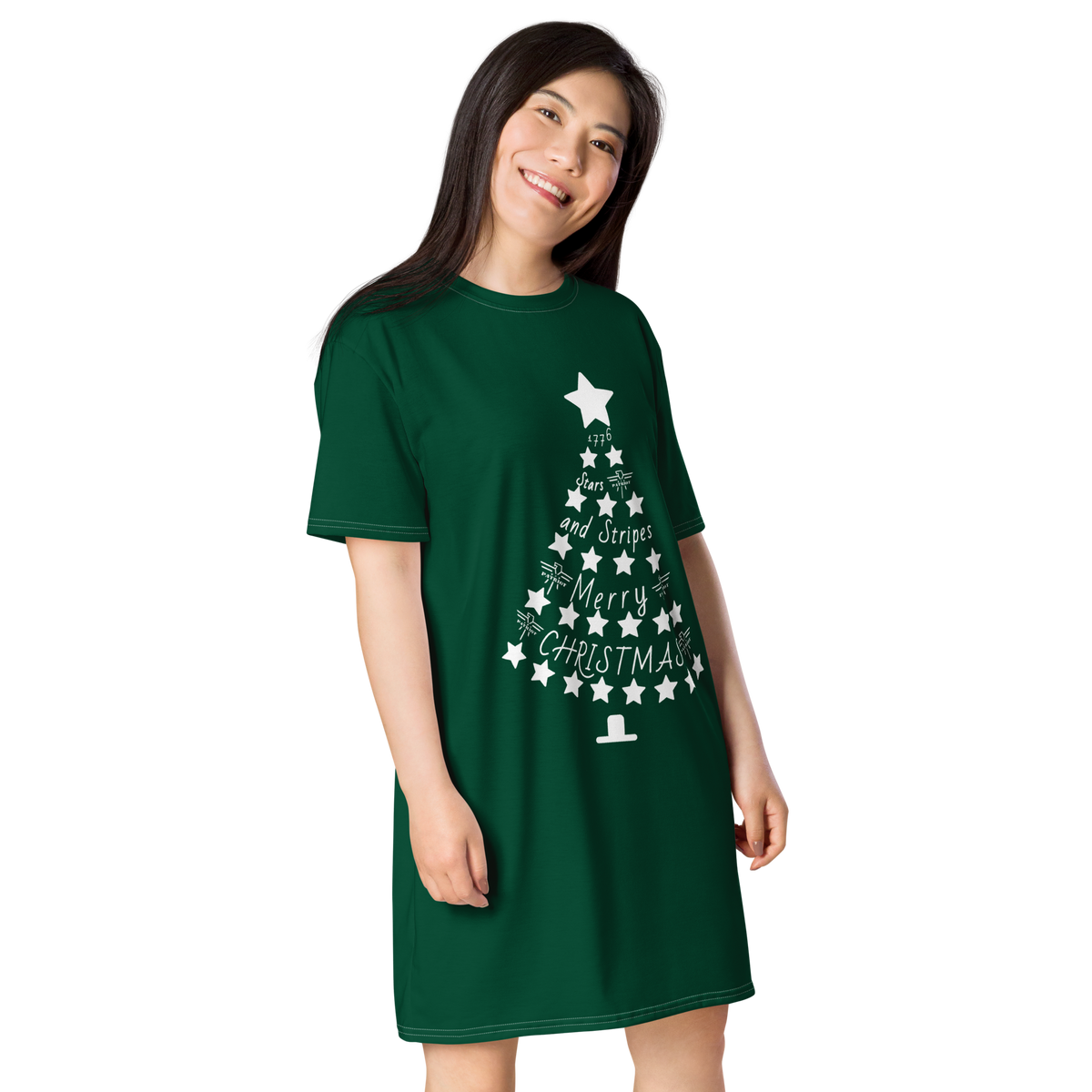 Patriot Christmas Tree T-shirt Dress – PATRIOT BRAND APPAREL