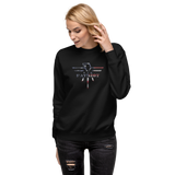 Patriot Eagle Logo RWB Flag Fleece Pullover