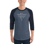 Patriot Eagle Grey 3/4 Sleeve Raglan T-Shirt