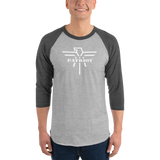 Patriot Eagle White 3/4 Sleeve Raglan T-Shirt