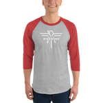 Patriot Eagle White 3/4 Sleeve Raglan T-Shirt