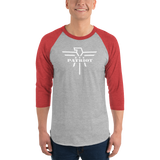 Patriot Eagle White 3/4 Sleeve Raglan T-Shirt
