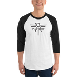 Patriot Eagle Black 3/4 sleeve raglan T-Shirt