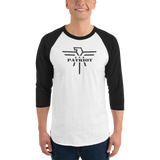 Patriot Eagle Black 3/4 sleeve raglan T-Shirt