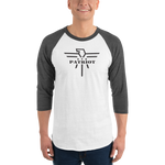 Patriot Eagle Black 3/4 sleeve raglan T-Shirt