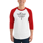Patriot Eagle Black 3/4 sleeve raglan T-Shirt
