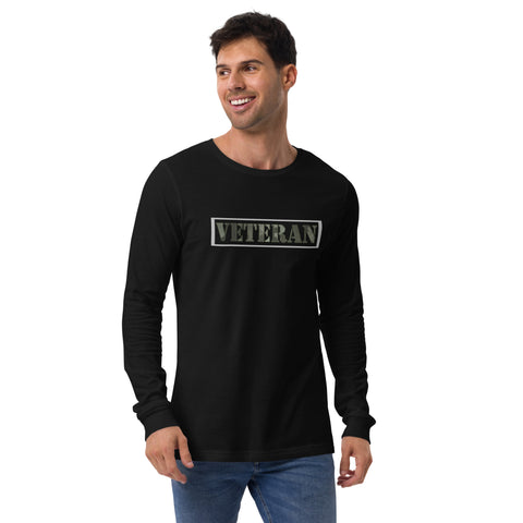 Patriot Veteran Camo Unisex Long Sleeve Tshirt