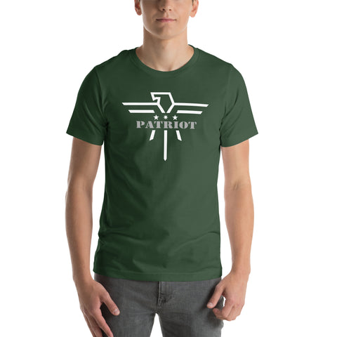 Patriot Grey and White Eagle Unisex Tshirt