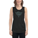 Patriot Eagle Sage Logo Ladies’ Muscle Tank
