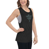 Patriot Eagle Sage Logo Ladies’ Muscle Tank