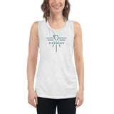 Patriot Eagle Sage Logo Ladies’ Muscle Tank