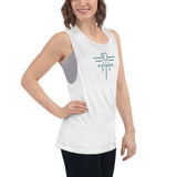 Patriot Eagle Sage Logo Ladies’ Muscle Tank