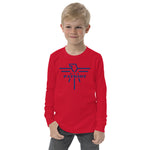 Navy Patriot Youth Long Sleeve Tshirt