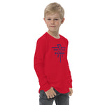 Navy Patriot Youth Long Sleeve Tshirt