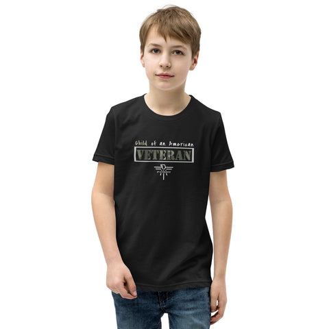 Patriot Veteran Camo Child Youth Short Sleeve T-Shirt