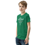 Patriot Grey and White Youth Short Sleeve T-Shirt