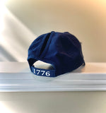 Ponytail Vintage Navy White Vinyl Logo