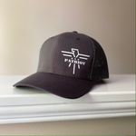 FlexFit Grey White Vinyl Logo