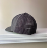 FlexFit Grey White Vinyl Logo
