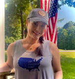 Let Freedom Ring Tank Grey