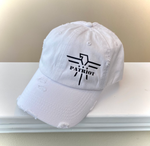 Ponytail Vintage White Black Vinyl Logo