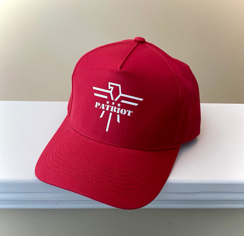 Unstructured Red White Vinyl Logo