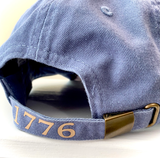 Unstructured Navy Leather Patch