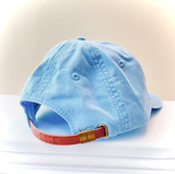 Unstructured Light Blue Leather Patch