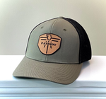 FlexFit Army Green/Black Leather Patch