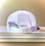 Trucker Carolina Blue/White Leather Patch