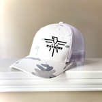 FlexFit Alpine Camo/White Black Vinyl Logo