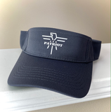 Visor Grey White Vinyl Logo