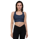 Patriot Eagle Logo RWB Flag Sports Bra