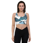 Patriot Marbled Earth Longline sports bra