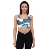 Patriot Marbled Earth Longline sports bra