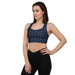 Patriot Eagle Logo RWB Flag Sports Bra