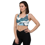 Patriot Marbled Earth Longline sports bra