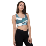 Patriot Marbled Earth Longline sports bra
