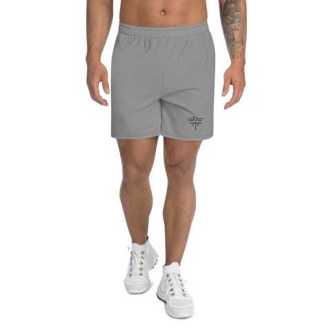 Men Athletic Long Shorts Grey