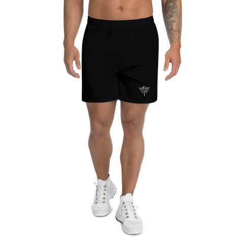 Men Athletic Long Shorts Black