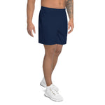 Men Athletic Long Shorts Navy
