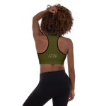Athletic Sports Bra Army