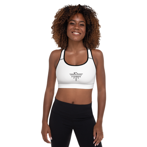 Athletic Sports Bra White