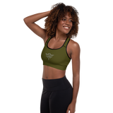 Athletic Sports Bra Army
