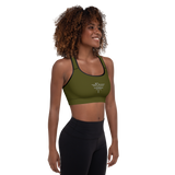 Athletic Sports Bra Army