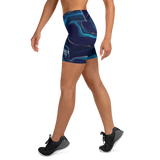 Gold/Navy Patriot Star Yoga Shorts