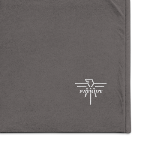 Patriot Premium Sherpa Blanket Grey