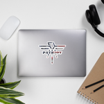 Patriot Eagle Logo RWB Flag stickers