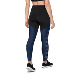 Patriot Women Sports Leggings Black/Navy