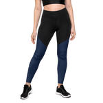 Patriot Women Sports Leggings Black/Navy